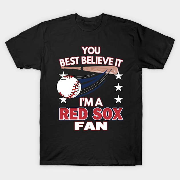 Boston Red Sox Fan - Baseball | MLB T-Shirt by Moonsmile Products